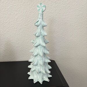 Peppermint Square‎ Green Candy Ribbon Holiday Tree NEW